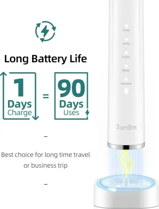 7am2m AM100 Sonic Electric Toothbrush